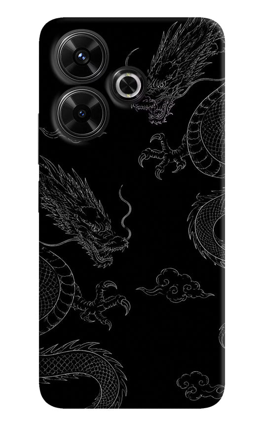 Twin Dragons Redmi 13 5G Hard Case Back Cover by Casekaro