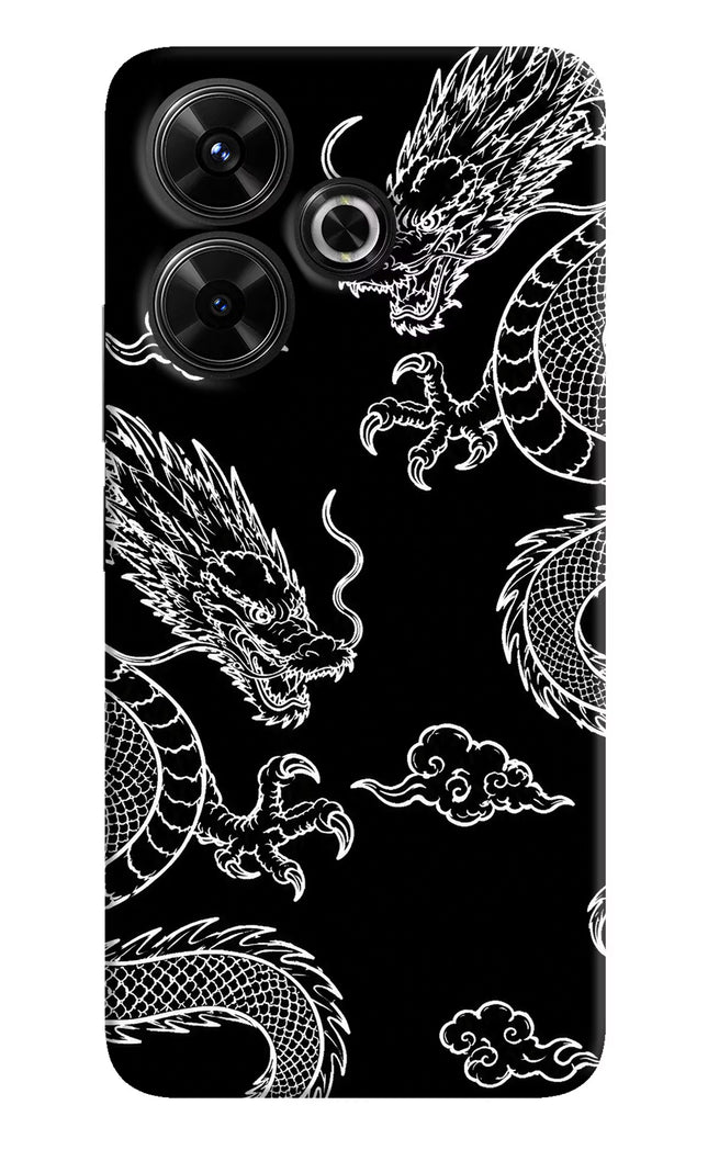 Twin Dragons Redmi 13 5G Hard Case Back Cover by Casekaro