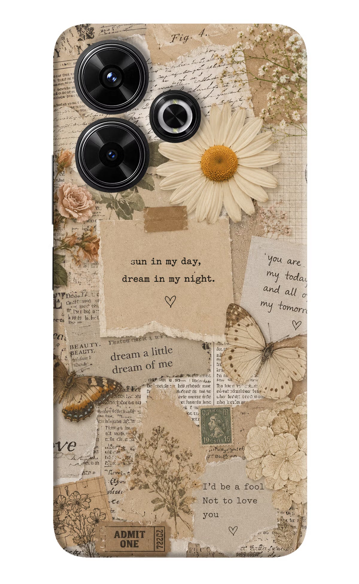 Vintage case Redmi 13 5G Back Cover