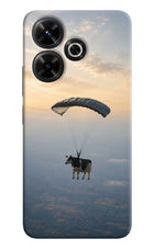 Skydiving Cow Redmi 13 5G Hard Case Back Cover by Casekaro