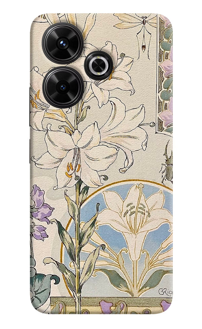 White Lily Redmi 13 5G Hard Case Back Cover by Casekaro