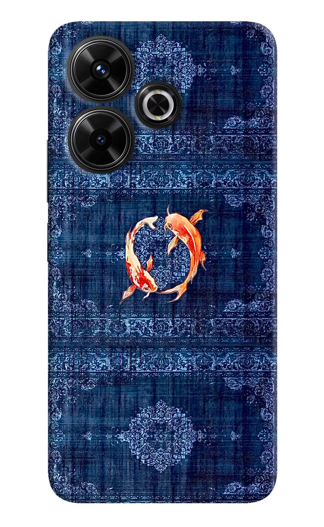 Koi Blue Redmi 13 5G Hard Case Back Cover by Casekaro