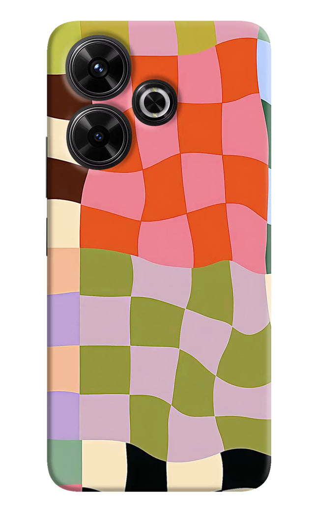 Wavy Grid Redmi 13 5G Hard Case Back Cover by Casekaro
