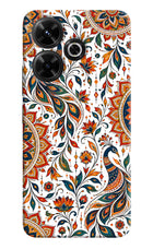 White Mayura Redmi 13 5G Hard Case Back Cover by Casekaro