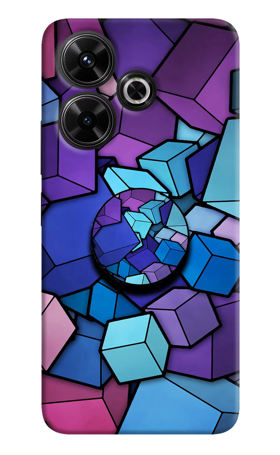 Cubic Abstract Redmi 13 5G Pop Case, Hard case