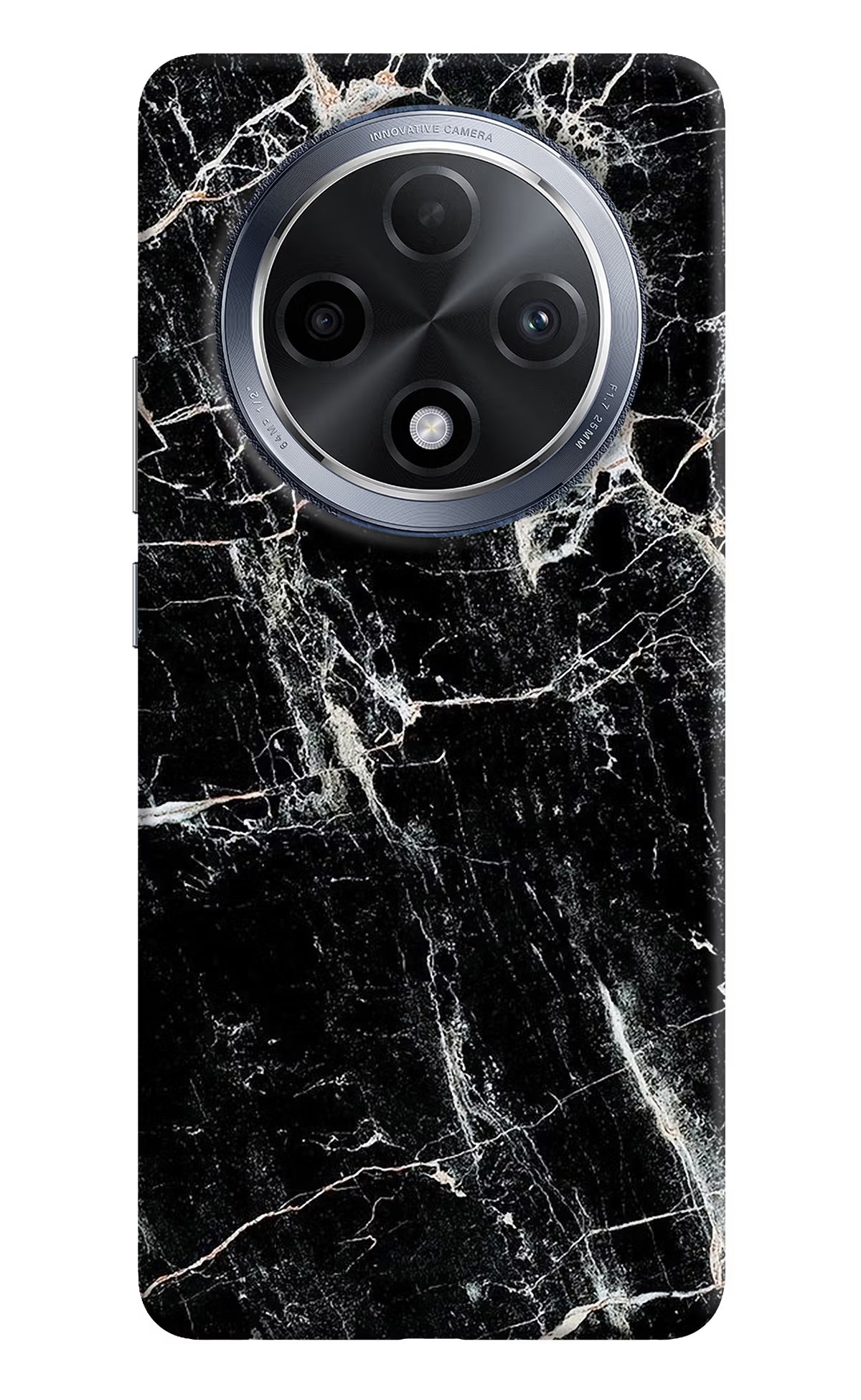 Black Marble Texture Oppo F27 Pro Hard Case Back Cover by Casekaro