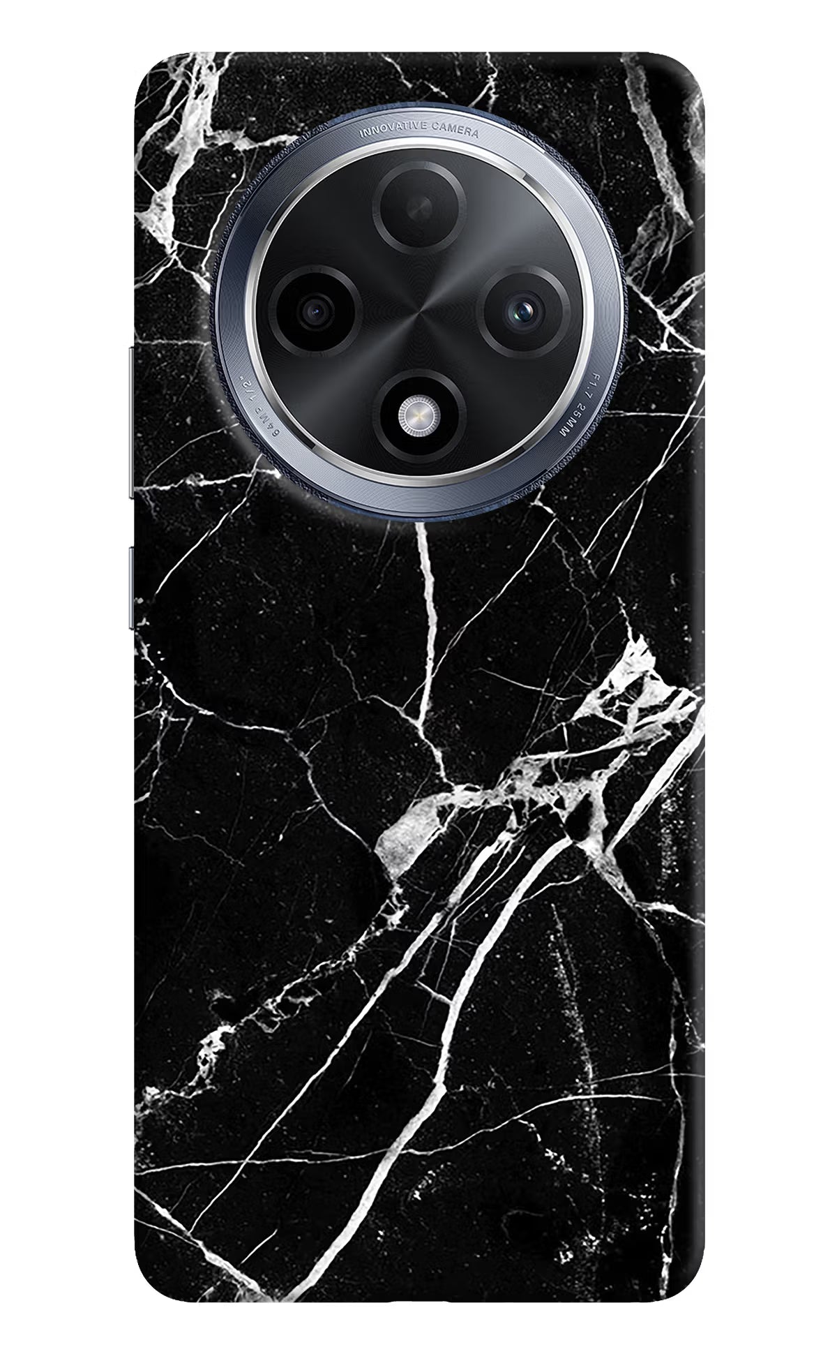 Black Marble Pattern Oppo F27 Pro Hard Case Back Cover by Casekaro