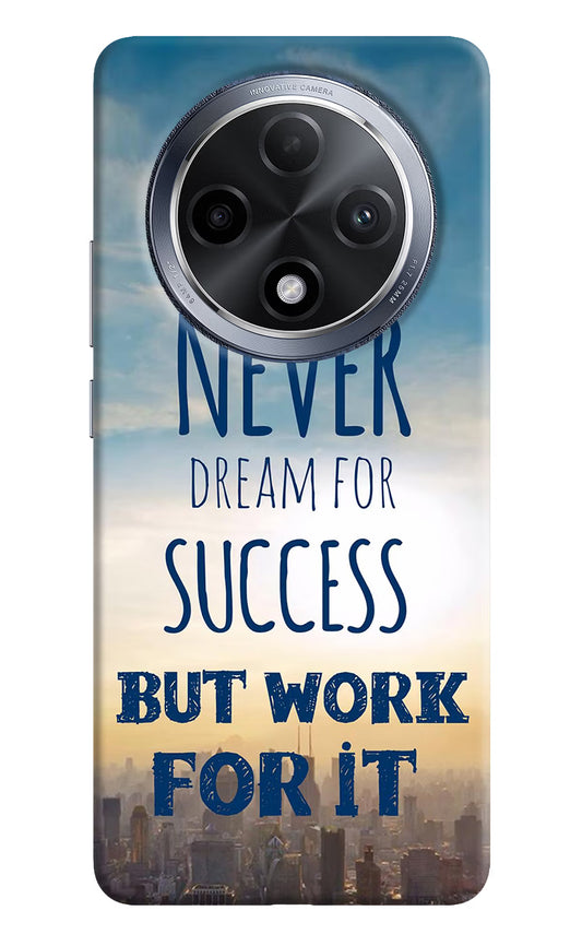 Never Dream For Success But Work For It Oppo F27 Pro Hard Case Back Cover by Casekaro