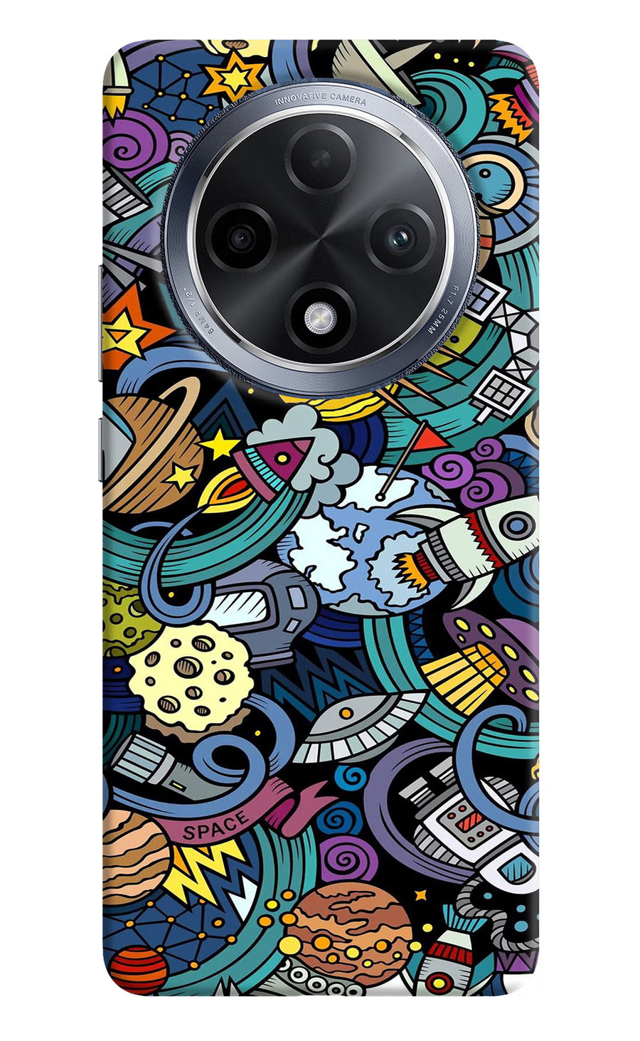 Space Abstract Oppo F27 Pro Back Cover, Hard case