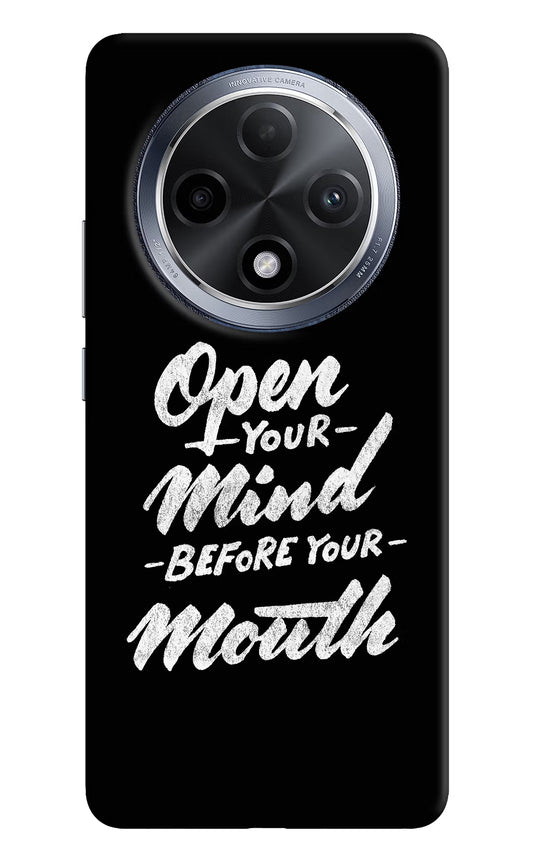 Open Your Mind Before Your Mouth Oppo F27 Pro Hard Case Back Cover by Casekaro