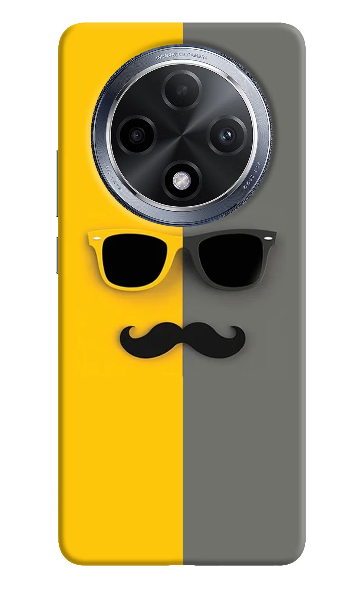 Sunglasses with Mustache Oppo F27 Pro Hard Case Back Cover by Casekaro