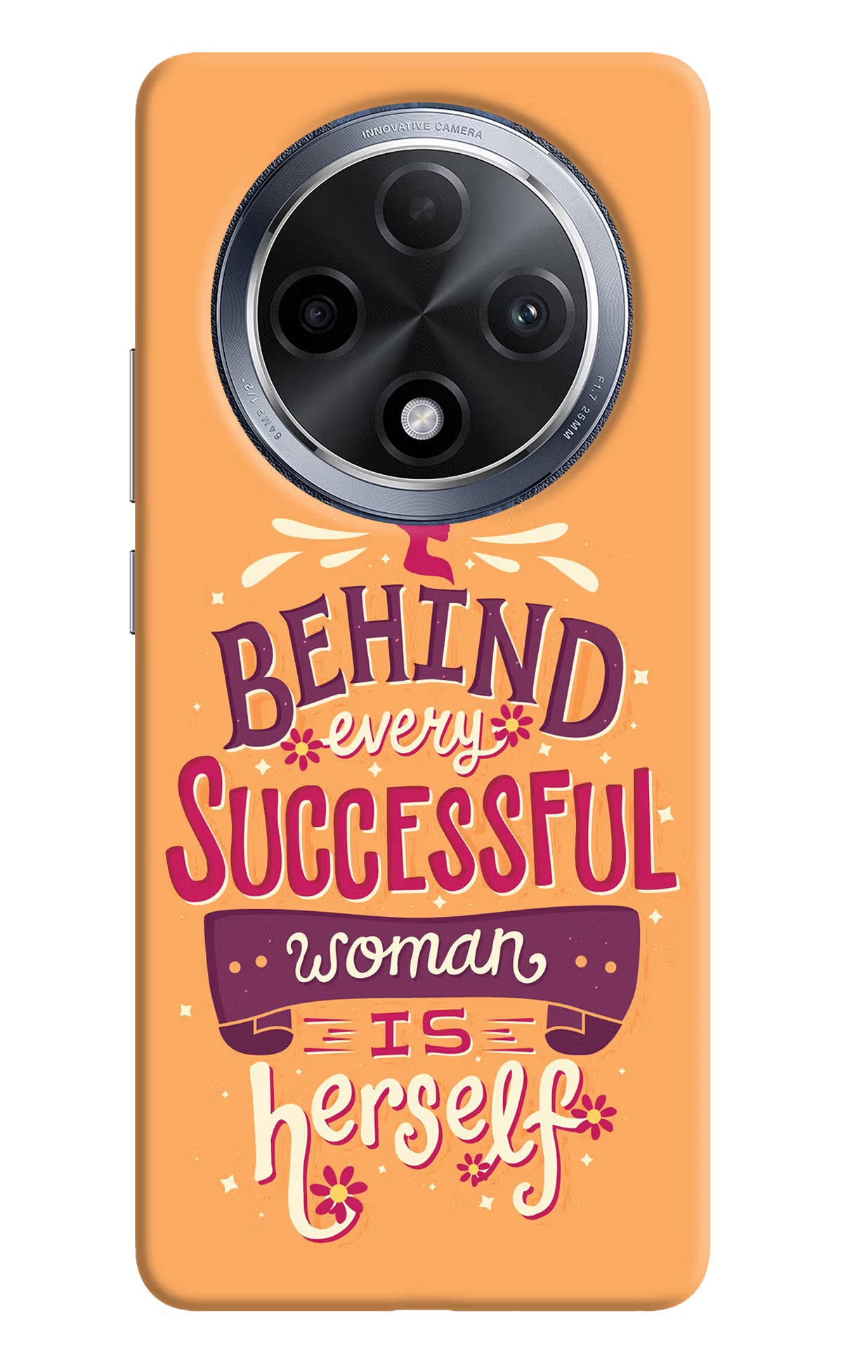 Behind Every Successful Woman There Is Herself Oppo F27 Pro Hard Case Back Cover by Casekaro