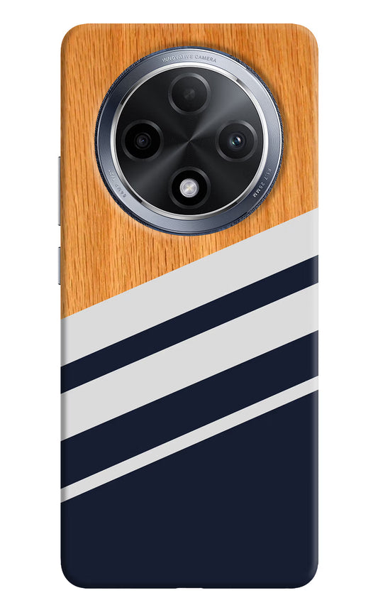Blue and white wooden Oppo F27 Pro Hard Case Back Cover by Casekaro