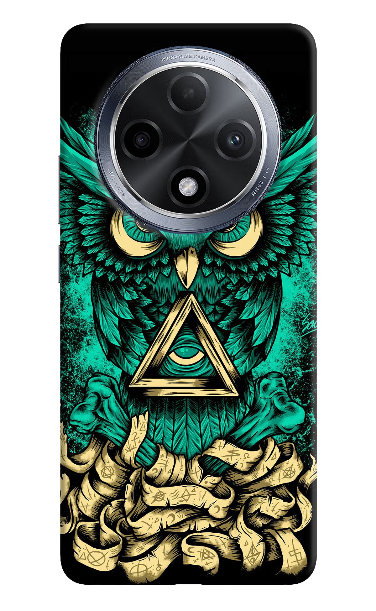 Green Owl Oppo F27 Pro Hard Case Back Cover by Casekaro