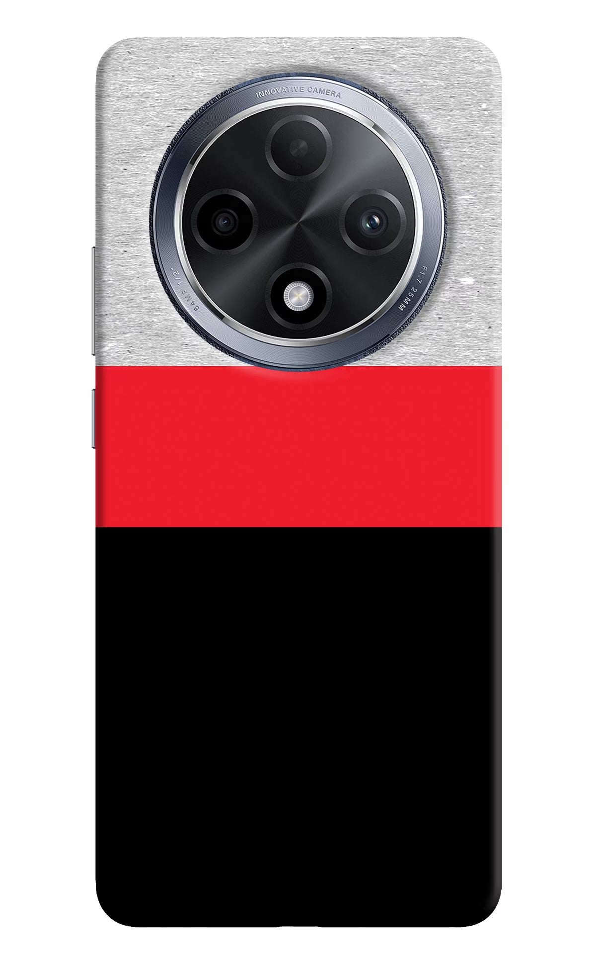 Tri Color Pattern Oppo F27 Pro Hard Case Back Cover by Casekaro