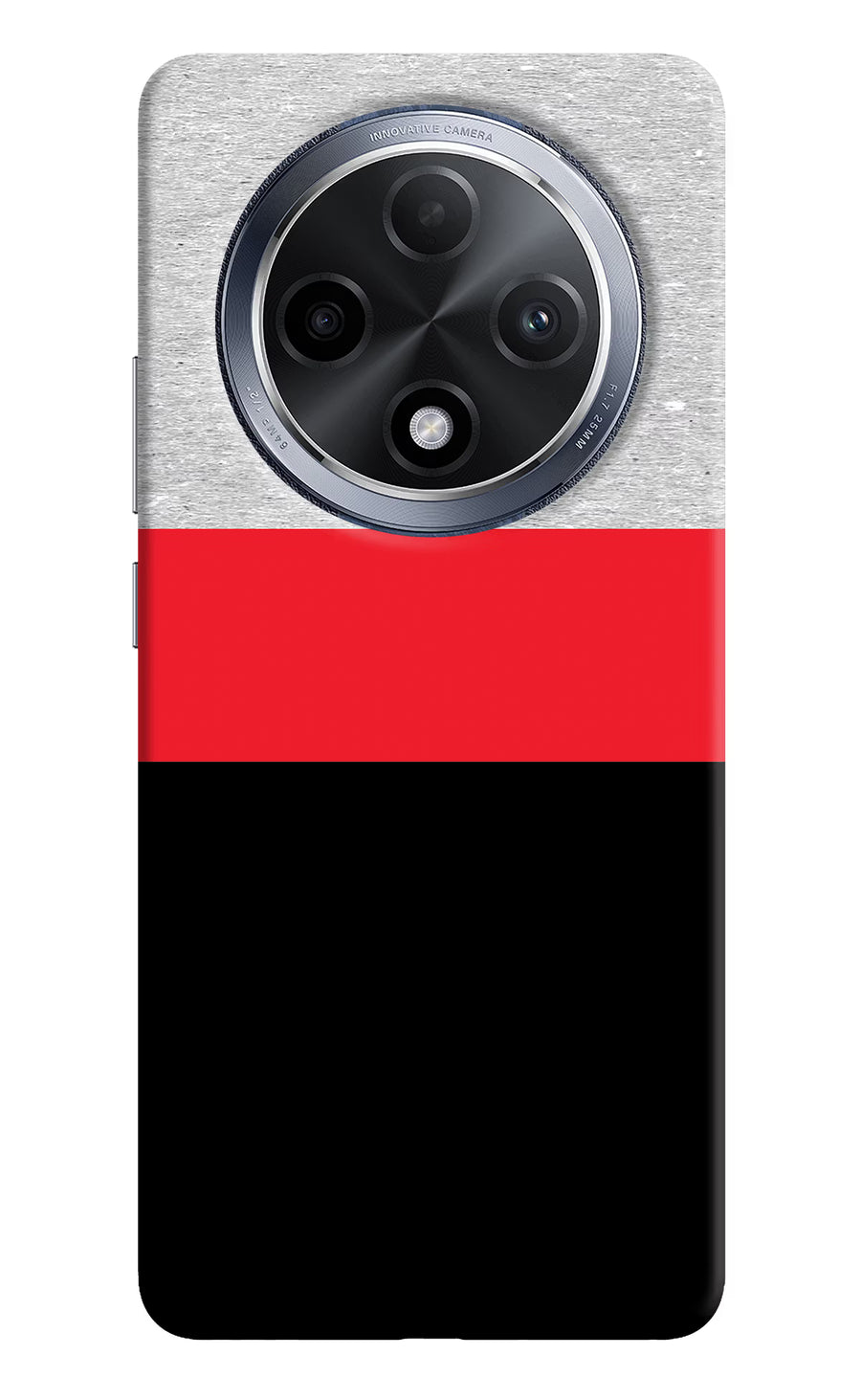 Tri Color Pattern Oppo F27 Pro Back Cover, Hard case
