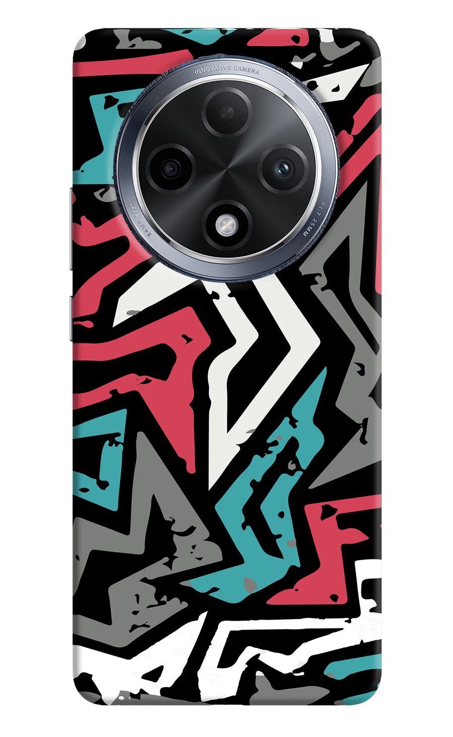 Geometric Graffiti Oppo F27 Pro Back Cover, Hard case