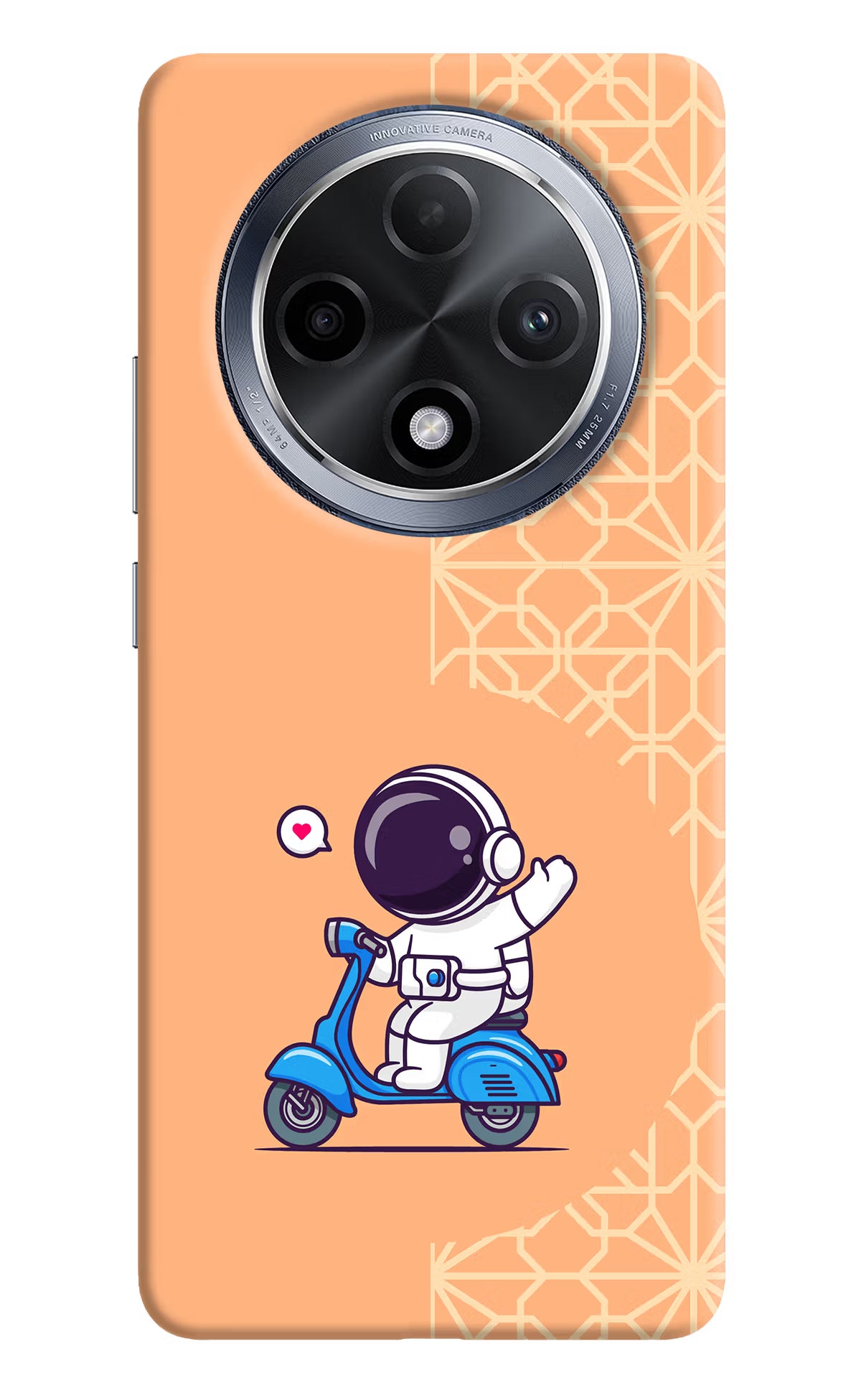 Cute Astronaut Riding Oppo F27 Pro Hard Case Back Cover by Casekaro
