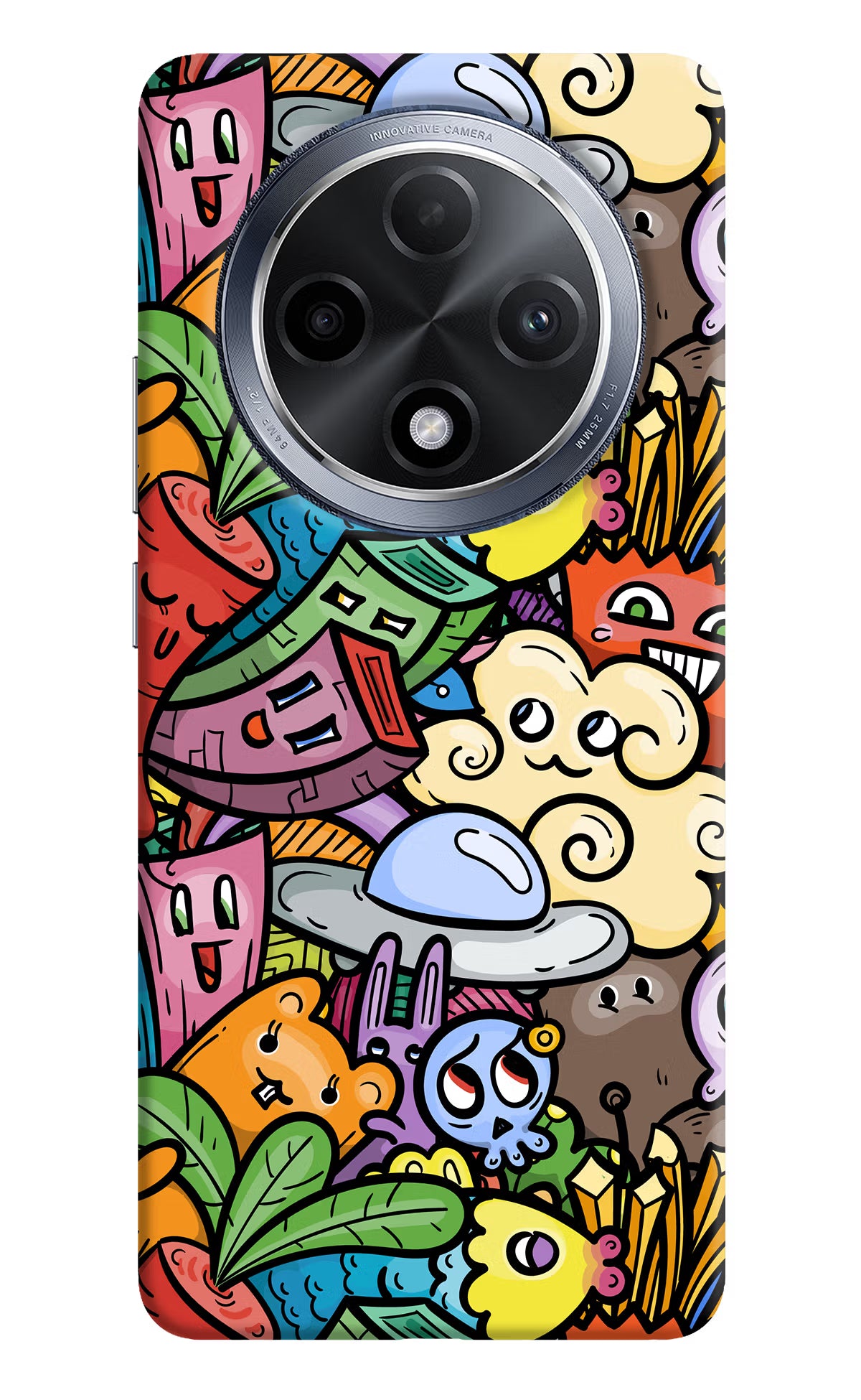 Veggie Doodle Oppo F27 Pro Hard Case Back Cover by Casekaro