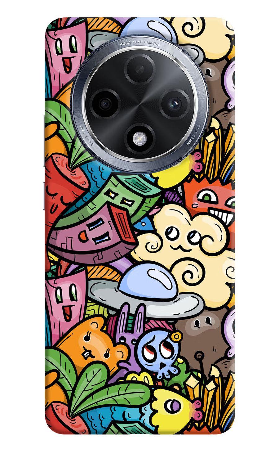 Veggie Doodle Oppo F27 Pro Back Cover, Hard case