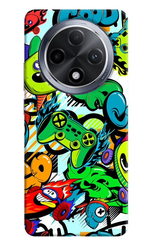 Game Doodle Oppo F27 Pro Hard Case Back Cover by Casekaro