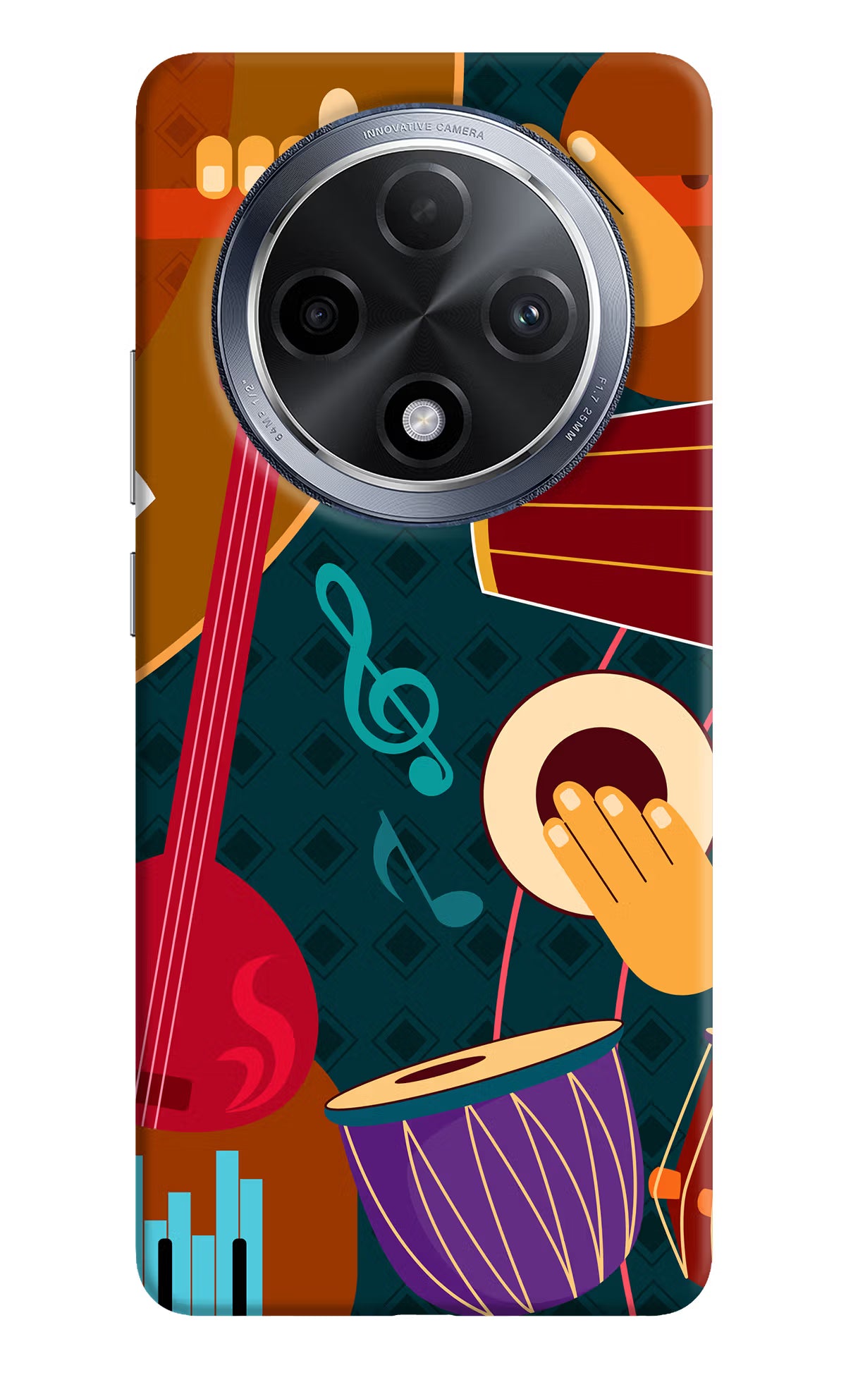 Music Instrument Oppo F27 Pro Hard Case Back Cover by Casekaro