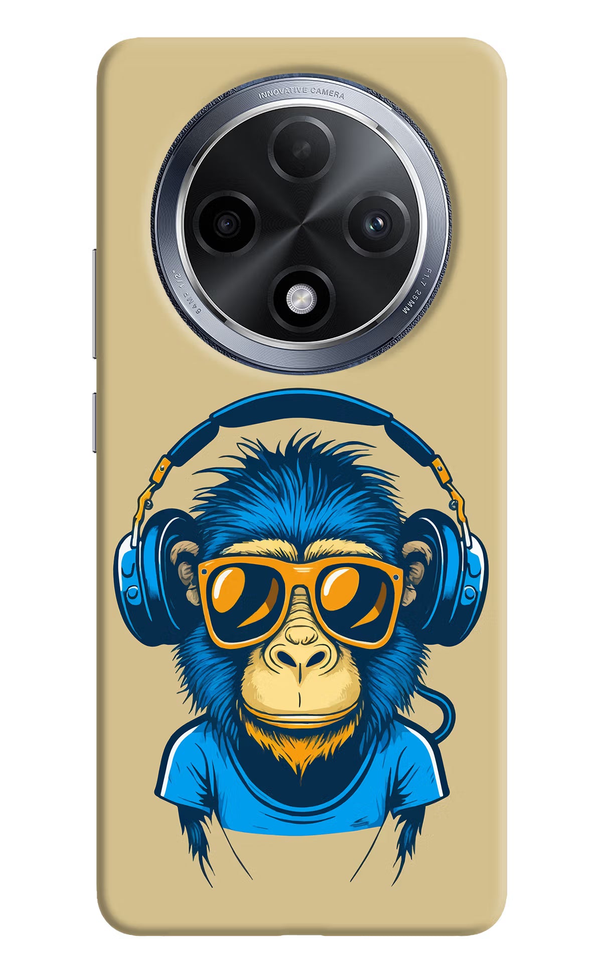 Monkey Headphone Oppo F27 Pro Hard Case Back Cover by Casekaro