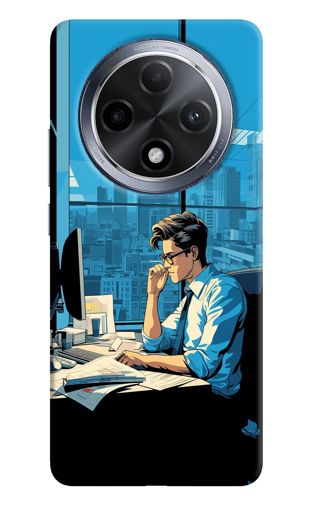 Focused Hustler (AI Generated) Oppo F27 Pro Hard Case Back Cover by Casekaro