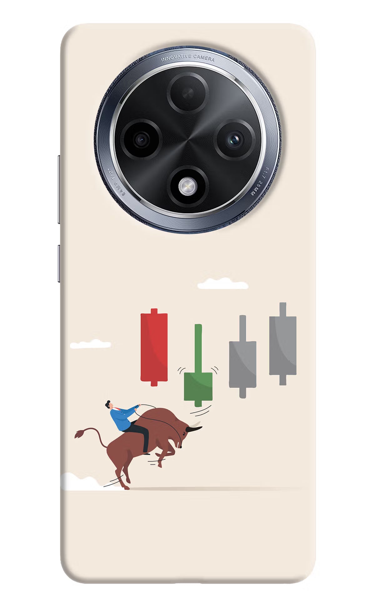 Bull Trading Momentum Oppo F27 Pro Hard Case Back Cover by Casekaro