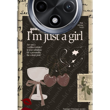 I am just a girl Oppo F27 Pro Hard Case Back Cover by Casekaro