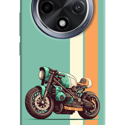 Striped Moto Drift Oppo F27 Pro Hard Case Back Cover by Casekaro