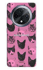 Pink Cats Oppo F27 Pro Hard Case Back Cover by Casekaro