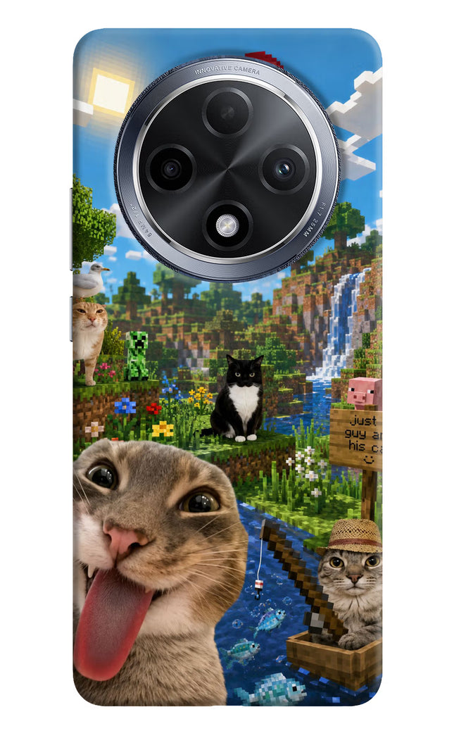 Minecraft Cat Chaos Oppo F27 Pro Hard Case Back Cover by Casekaro