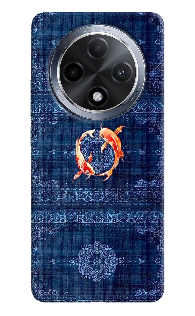 Koi Blue Oppo F27 Pro Hard Case Back Cover by Casekaro
