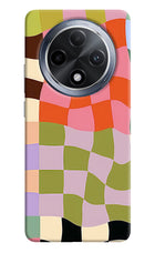 Wavy Grid Oppo F27 Pro Hard Case Back Cover by Casekaro