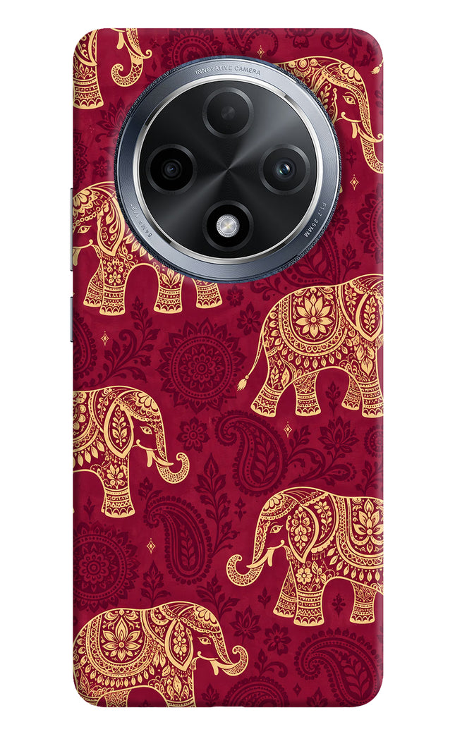 Maroon Elephant Oppo F27 Pro Hard Case Back Cover by Casekaro