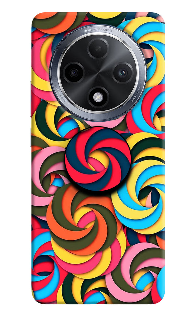 Spiral Pattern Oppo F27 Pro Pop Case by Casekaro