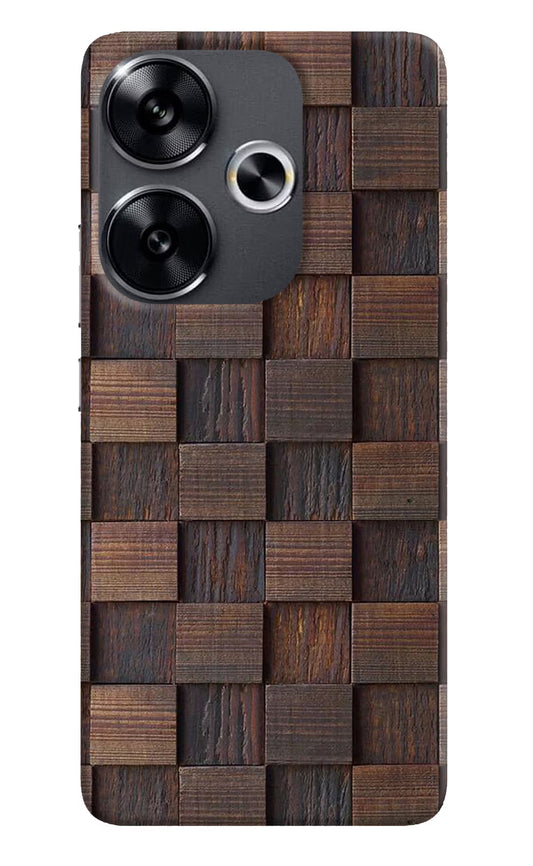Wooden Cube Design Poco F6 5G Back Cover