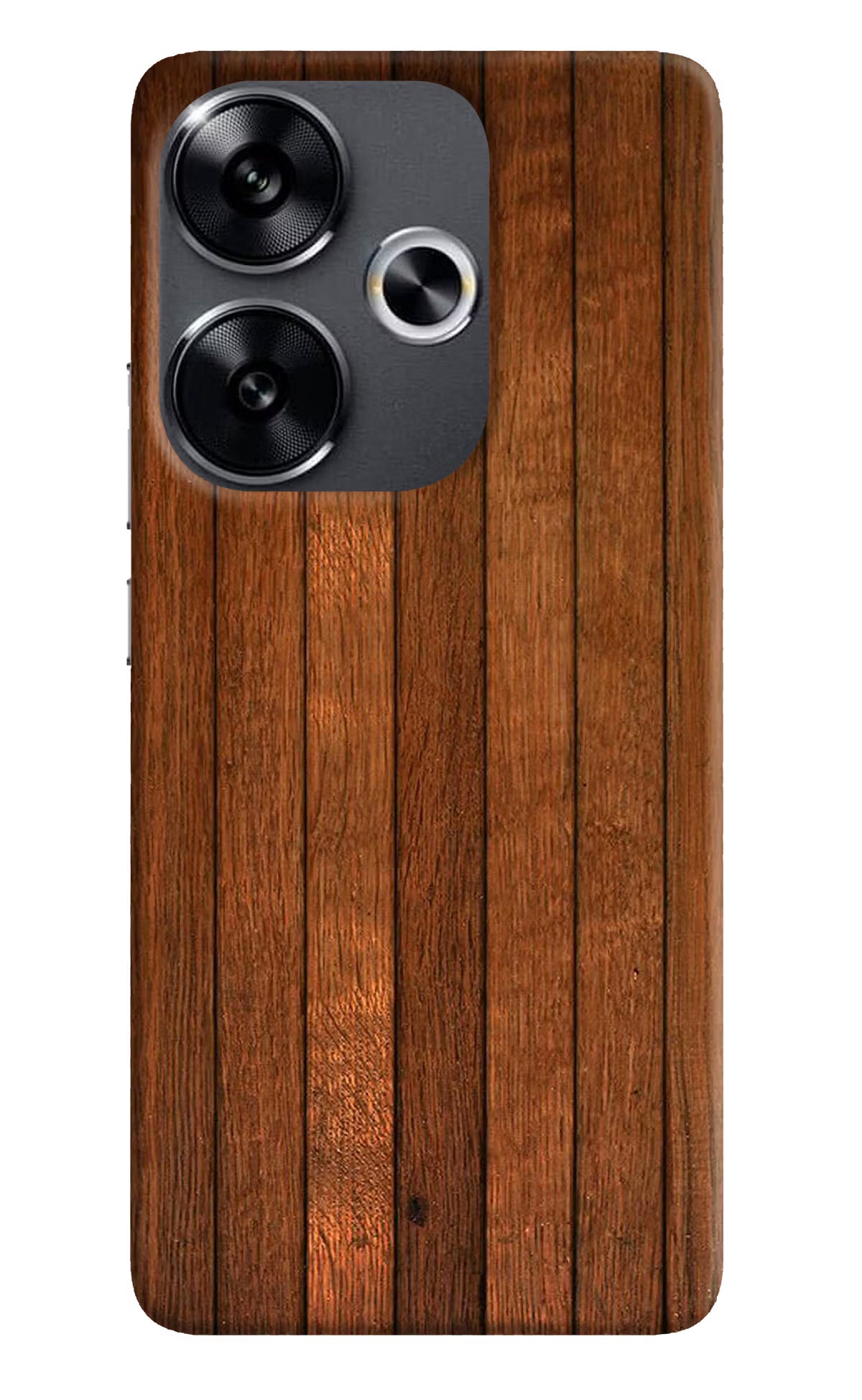 Wooden Artwork Bands Poco F6 5G Back Cover