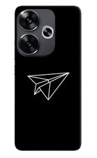 Paper Plane White Poco F6 5G Back Cover