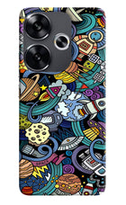 Space Abstract Poco F6 5G Back Cover