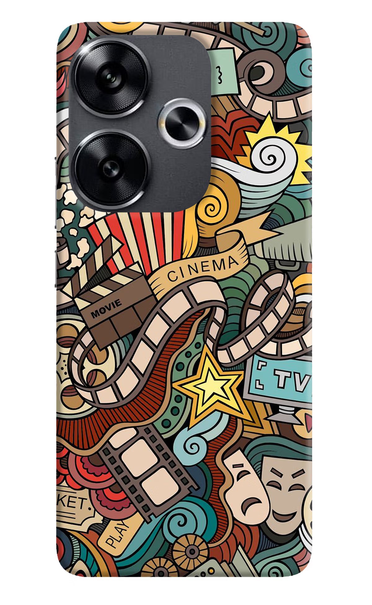 Cinema Abstract Poco F6 5G Back Cover