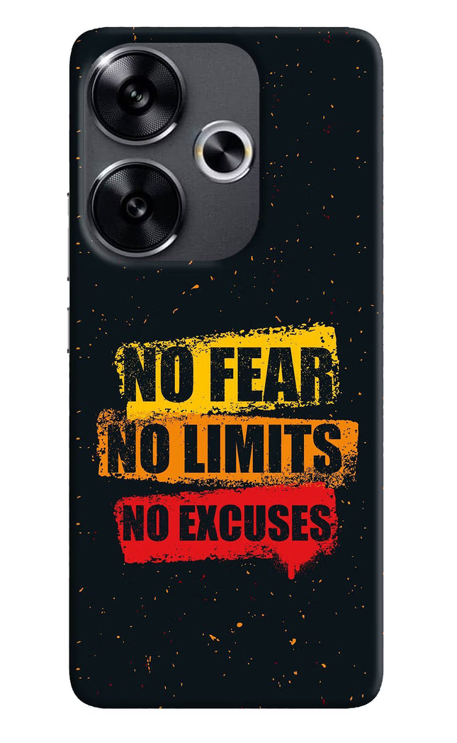 No Fear No Limits No Excuse Poco F6 5G Back Cover
