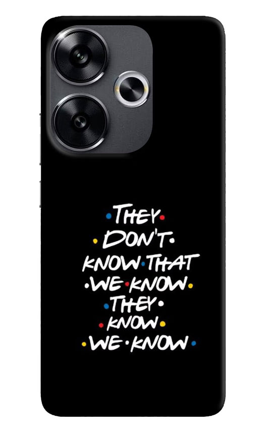 FRIENDS Dialogue Poco F6 5G Back Cover