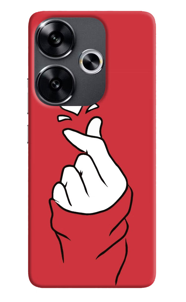 Korean Love Sign Poco F6 5G Back Cover