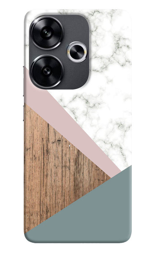 Marble wood Abstract Poco F6 5G Back Cover