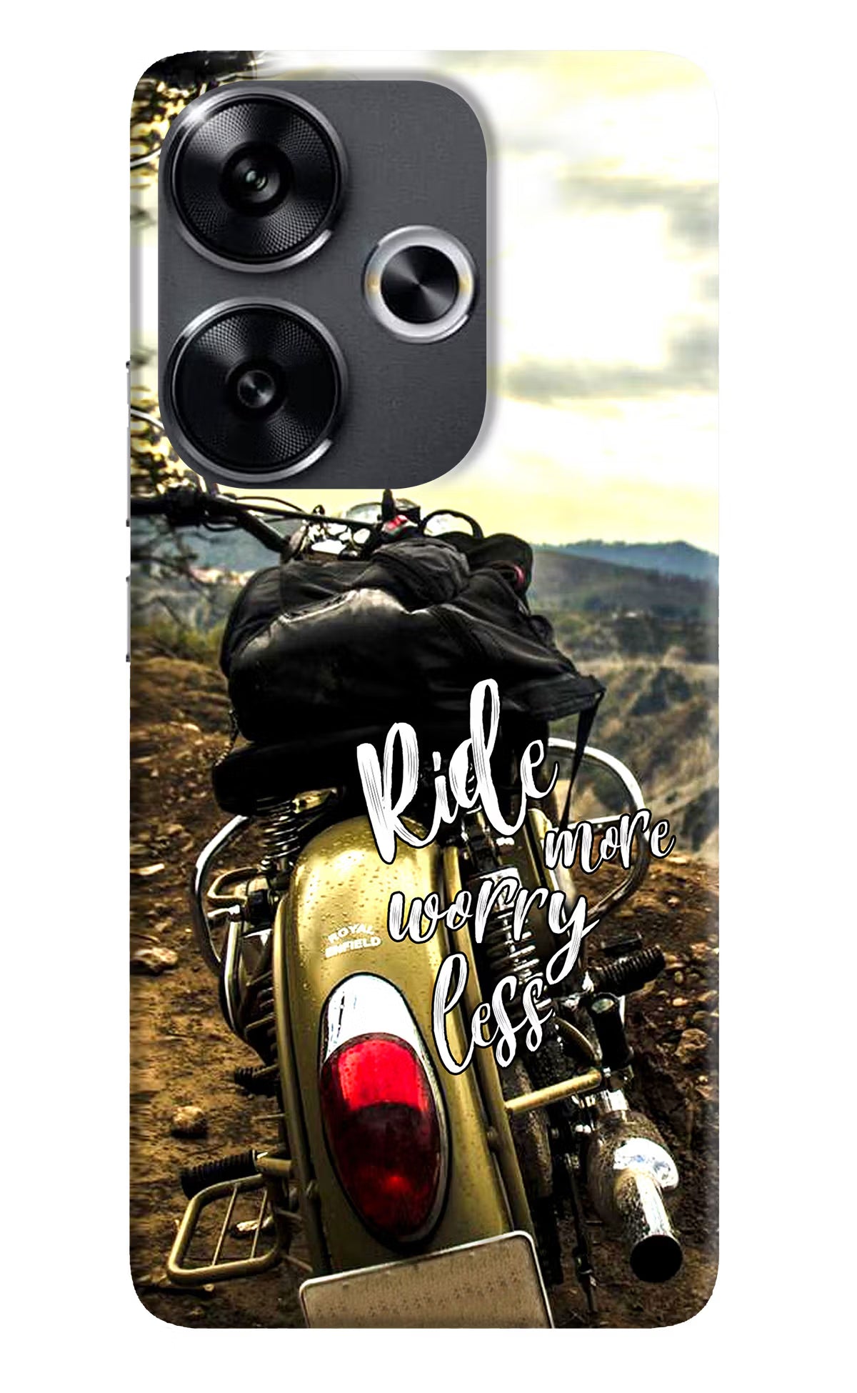 Ride More Worry Less Poco F6 5G Back Cover