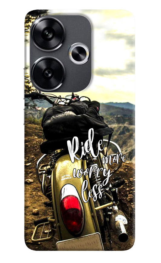 Ride More Worry Less Poco F6 5G Back Cover