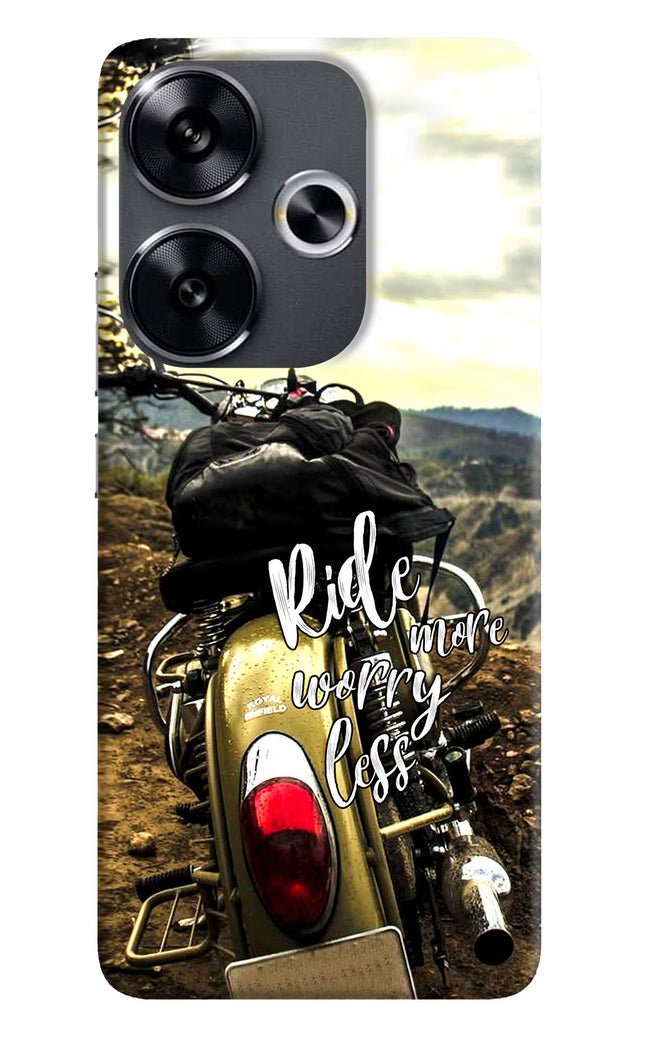 Ride More Worry Less Poco F6 5G Back Cover