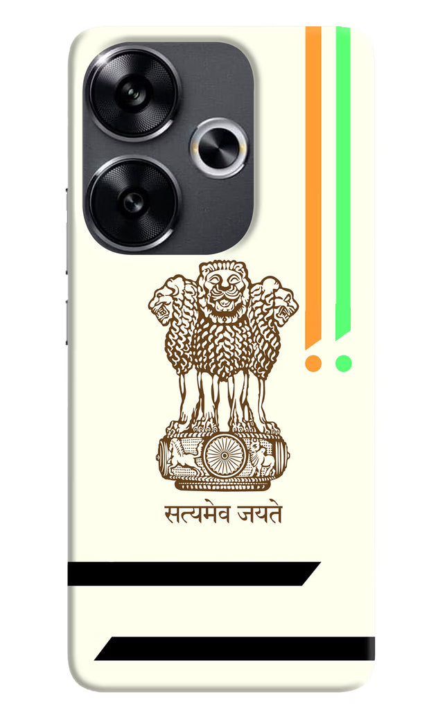 Satyamev Jayate Brown Logo Poco F6 5G Back Cover